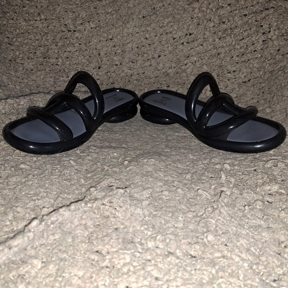 MELISSA x TELFAR Jelly Slide-Black-Size 39/8 US-Near Mint - Picture 4 of 10